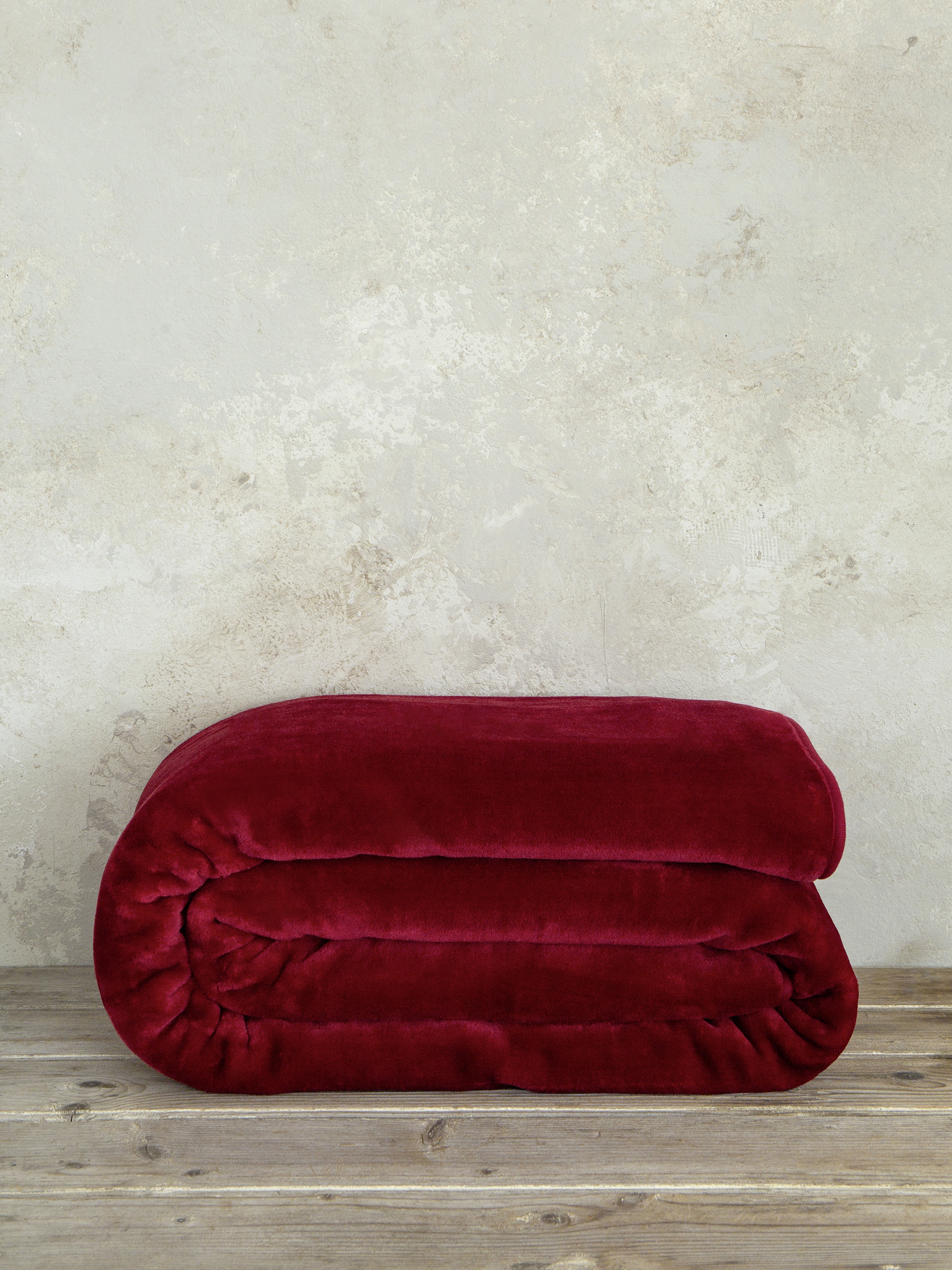 Κουβέρτα Βελουτέ Μονή 160x220 Nima Home Coperta Red-Κόκκινο